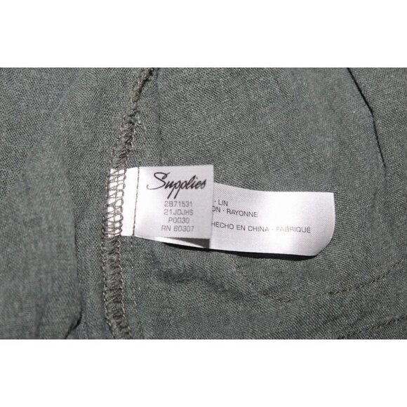 Supplies Linen Blend Cardigan Large Open front Lagenlook Pockets long sleeves - Picture 5 of 8